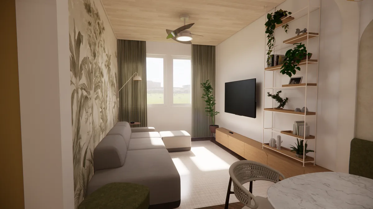 Reforma de sala de estar - ambiente integrado